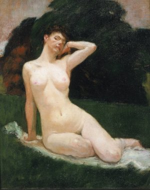 Study for Evening by Kenyon Cox Oil Painting