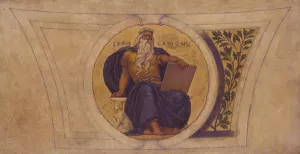 Study for Mosaic, Wisconsin State Capital, 'Legislation' by Kenyon Cox Oil Painting