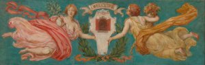 Study for Mural at Hotel Manhattan, 'Peace and Plenty' by Kenyon Cox Oil Painting