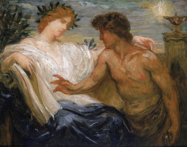 Main Product Photo of Study for Science Instructing Industry  Painting by Kenyon Cox