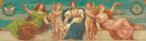 Study for 'The Common Law' by Kenyon Cox Oil Painting