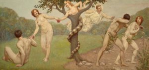 The Fall by Kenyon Cox Oil Painting
