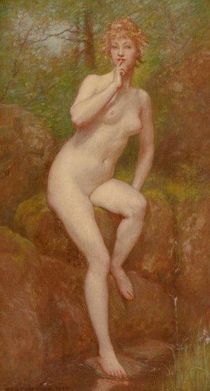 The Stream's Secret by Kenyon Cox Oil Painting