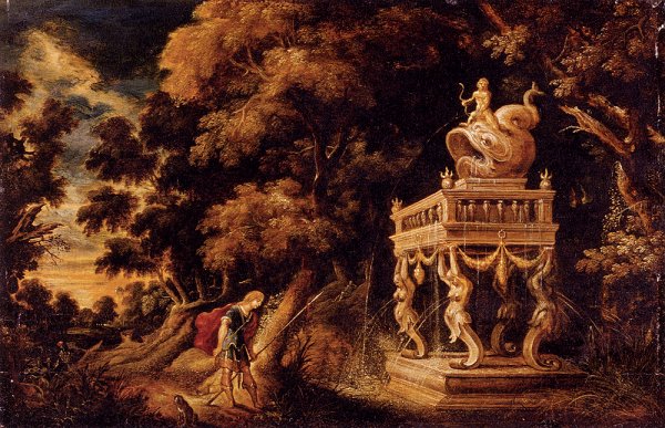 Theseus on the Road to Athens by Kerstiaen De Keuninck - Hand-Painted Oil Painting Reproduction