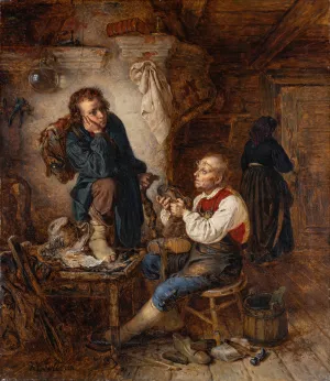At Shoemaker's by Kilian Zoll Oil Painting