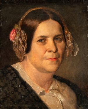 The Artist's Mother by Kilian Zoll Oil Painting