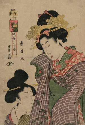 Going to the Kabuki Theater in the Hour of the Hare by Kitagawa Hidemaro Oil Painting