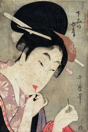 A Wife of the Lower Rank by Kitagawa Utamaro Oil Painting