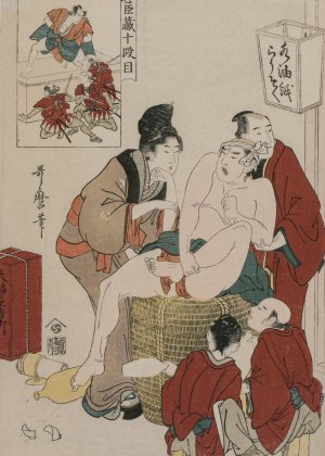 Chushingura: Act X of The Storehouse of Loyalty by Kitagawa Utamaro Oil Painting