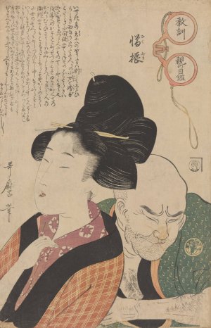 Lesson on Hatred by Kitagawa Utamaro Oil Painting