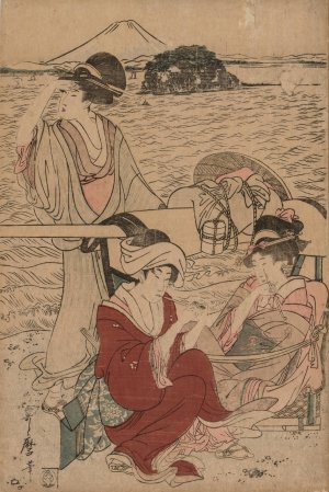 No Title by Kitagawa Utamaro Oil Painting