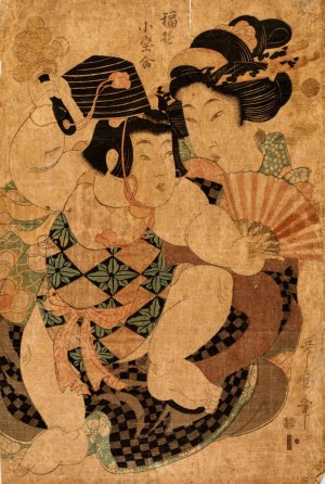 No Title by Kitagawa Utamaro Oil Painting