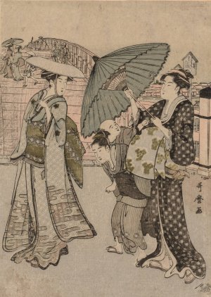 No Title by Kitagawa Utamaro Oil Painting