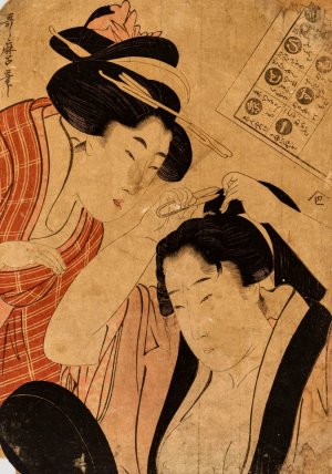 No Title by Kitagawa Utamaro Oil Painting