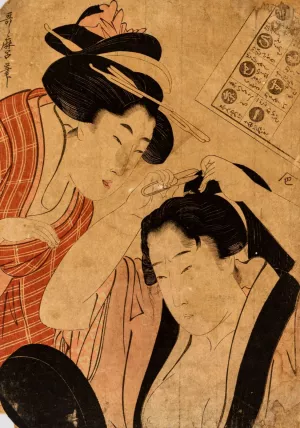 No Title by Kitagawa Utamaro Oil Painting
