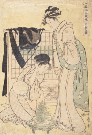 Picture of the Middle Class by Kitagawa Utamaro Oil Painting