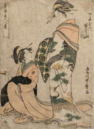 The Courtesan Misyama of Chojiya by Kitagawa Utamaro Oil Painting