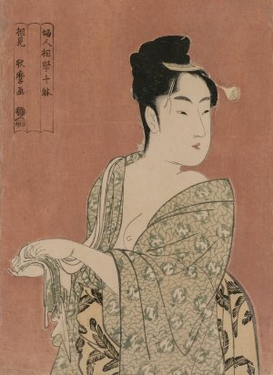 The Faddish Type from the series Ten Types in the Physiognomy of Women by Kitagawa Utamaro Oil Painting