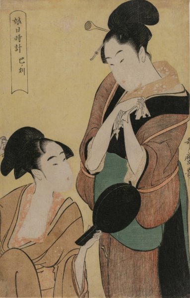 Main Product Photo of The Hour of the Snake  Painting by Kitagawa Utamaro
