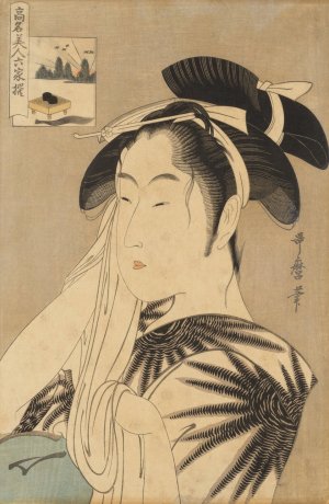 The Widow of Asahiya by Kitagawa Utamaro Oil Painting