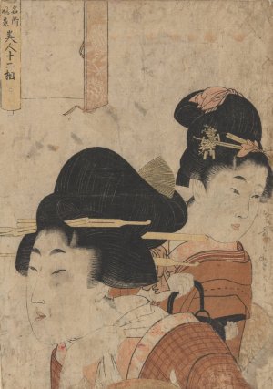 Towel by Kitagawa Utamaro Oil Painting