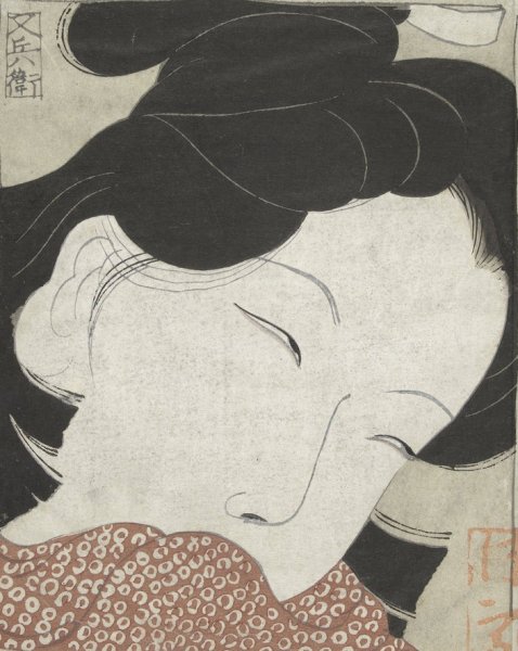 Gezichten uit de ukiyo-e  by Kitano Tsunetomi - Hand-Painted Oil Painting Reproduction