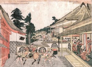 Chushingura: Act II by Kitao Masayoshi Oil Painting