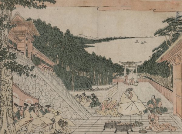 Main Product Photo of Perspective Pictures for The Treasure House of Loyalty  Painting by Kitao Masayoshi