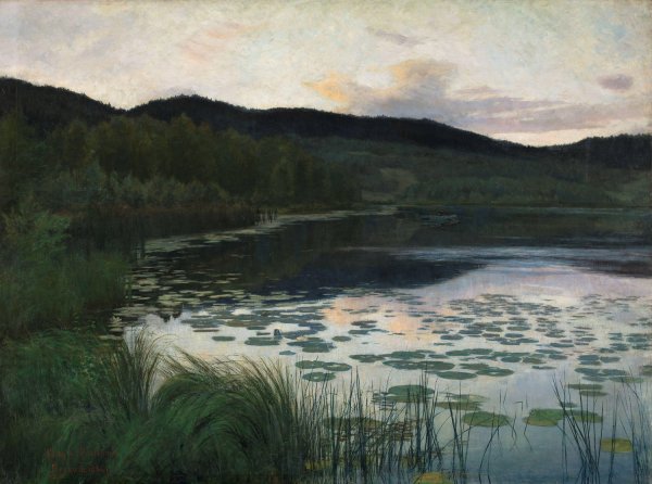 Summer Night  by Kitty Kielland - Hand-Painted Oil Painting Reproduction