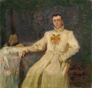 Dmitry the Impostor I by Klavdy Vasilyevich Lebedev Oil Painting