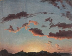 Cloud Study by Knud Baade Oil Painting