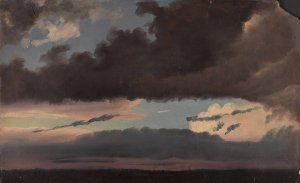 Cloud Study by Knud Baade Oil Painting