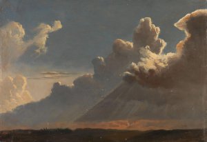 Cloud Study by Knud Baade Oil Painting