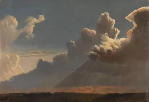Cloud Study by Knud Baade Oil Painting