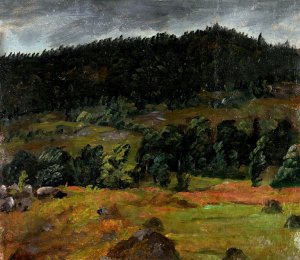 Landscape Study II by Knud Baade Oil Painting