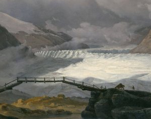 Nigardsbreen i Justedalen by Knud Baade Oil Painting