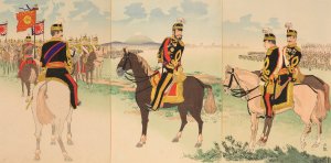 Ceremony for the Triumphant Return of the Army by Kobayashi Kiyochika Oil Painting