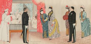 Imperial Visit to a Field Hospital by Kobayashi Kiyochika Oil Painting