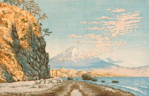 Mount Fuji from Satta, Sketched at 9;00 a.m. in Mid-January by Kobayashi Kiyochika Oil Painting