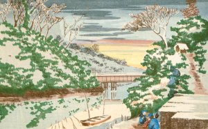 Snow at Ochanomizu by Kobayashi Kiyochika Oil Painting