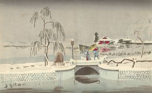 The Benten Shrine At Ikenohata by Kobayashi Kiyochika Oil Painting