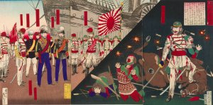 The Truth about Korea by Kobayashi Kiyochika Oil Painting