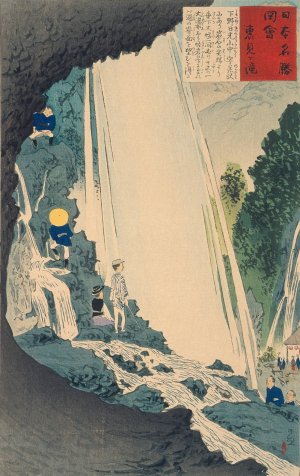 Urami Waterfall by Kobayashi Kiyochika Oil Painting