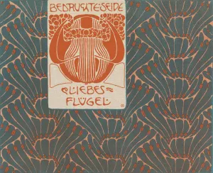 Bedruchte Seide Liebes Flugel by Koloman Moser Oil Painting