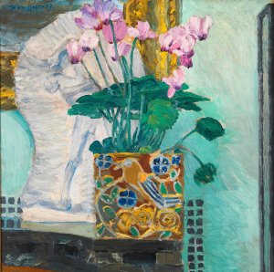 Blumenstilleben mit Zyklamenstock by Koloman Moser Oil Painting