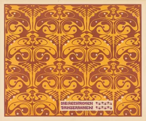 Die reciproken Tanzerinnen by Koloman Moser Oil Painting