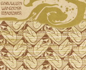 Donauwellen Wanddekor fur ein Badezimmer by Koloman Moser Oil Painting