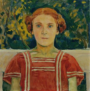Elisabeth Steindl, Nichte des Kunstlers by Koloman Moser Oil Painting