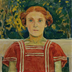 Elisabeth Steindl, Nichte des Kunstlers by Koloman Moser Oil Painting