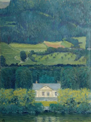 Landhaus am Wasser by Koloman Moser Oil Painting